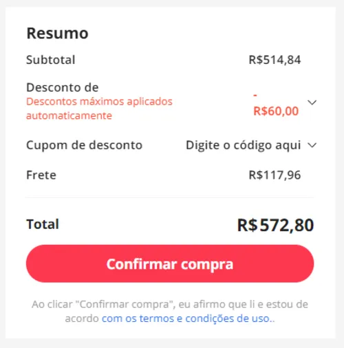 Imagem na descrição da promoção