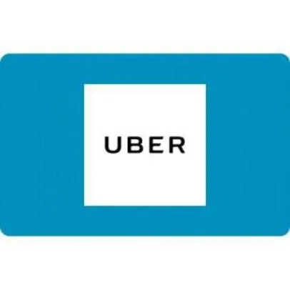 [Cartão Submarino] Gift Card Digital Uber R$ 50 Pré-Pago - R$43