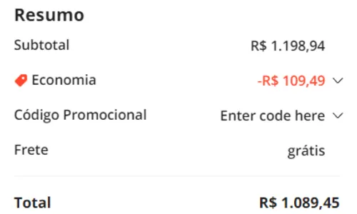 Imagem na descrição da promoção