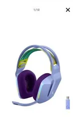 Headset Gamer Sem Fio Logitech - R$810