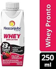 [PRIME]Whey Zero Lactose Sabor Frutas Vermelhas Piracanjuba 250ml