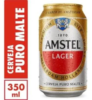 Caixa Cerveja Amstel Lata 350 Ml 12 | R$25