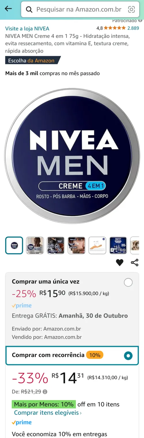 Imagem na descrição da promoção