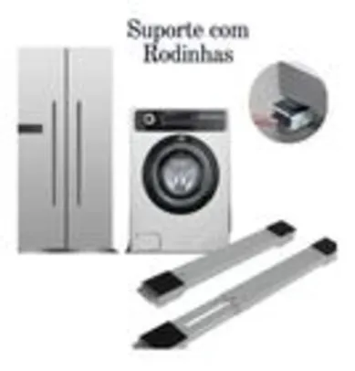 Base Suporte Com Rodinhas Para Geladeira Fogão Maquina De Lavar Sofá Móvel