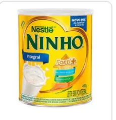 Leite ninho em pó integral 400g | R$ 8