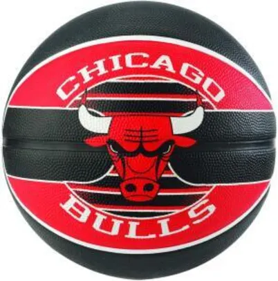 [Prime] Bola de Basquete Spalding Nba Chicago Bulls Team Rubber Basketball Tam 7 | R$110