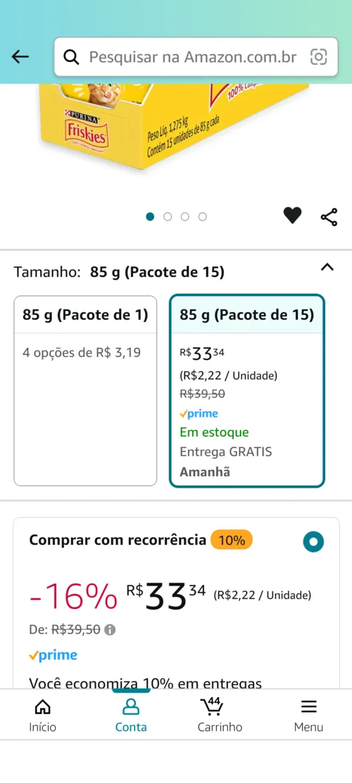 Imagem na descrição da promoção