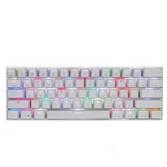 [INTERNACIONAL] Teclado Mecânico Bluetooth Motospeed CK62 Branco Switch Vermelho RGB