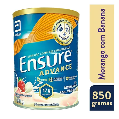 Ensure Advance Morango Com Banana 850g