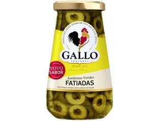 (C. Ouro+selecionados)Azeitona Verde Fatiada sem Caroço Gallo 150g | R$4,43