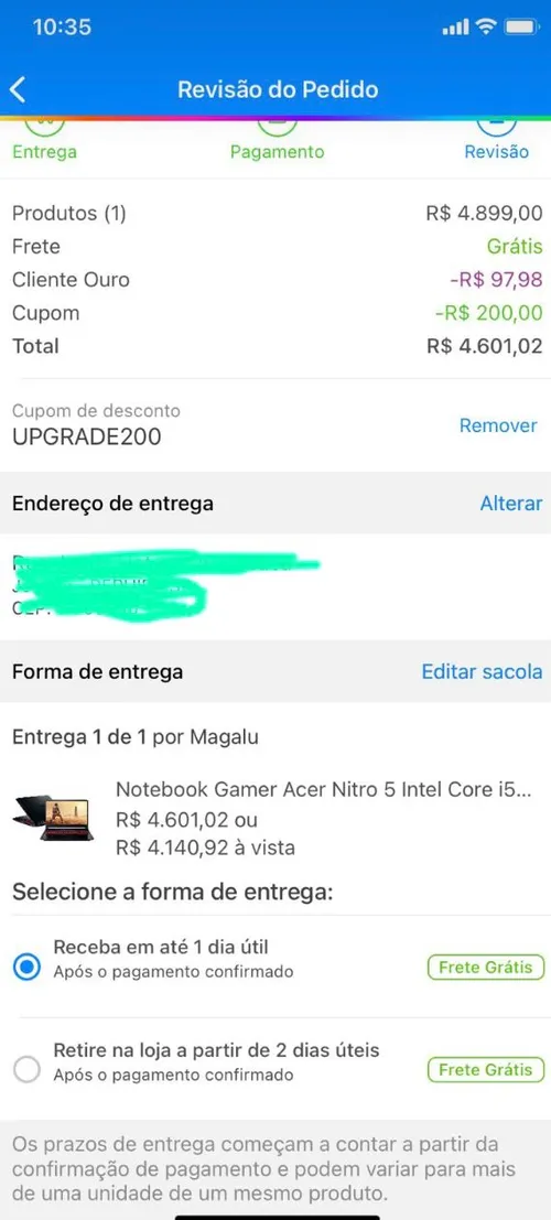 Imagem na descrição da promoção