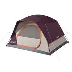 Barraca Trilha Camping para 4 Pessoas Coleman Skydome Vinho