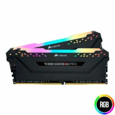 Saindo por R$ 899: Memoria Corsair Vengeance RGB PRO 32GB (2x16) DDR4 3000MHz Preta | Pelando