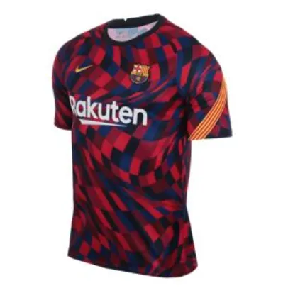 Camisa Nike Barcelona Pré Jogo 2020/21 Masculina R$160