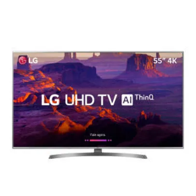 Smart TV 4K LG LED 55” 4K Cinema HDR, Smart TV webOS, Smart Magic e Wi-Fi - 55SK8500PSA | R$3.198