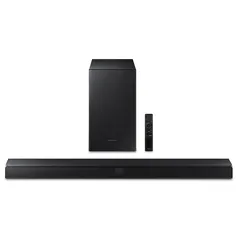 [App] Soundbar Samsung HW-T555 320W, com 2.1 canais, Bluetooth, Subwoofer Sem Fio e DTS Virtual:X - HW-T555/ZD