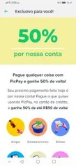 [Selecionados] 50% cashback pagando com cartão de crédito