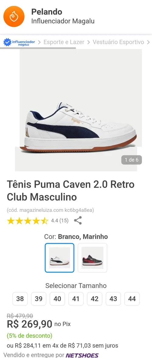 Imagem na descrição da promoção