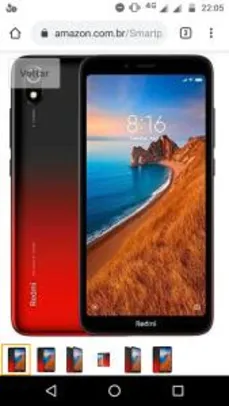 Smartphone Xiaomi Redmi 7A 32gb Red (vermelho) | R$539