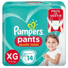 Fralda Pampers Pants Ajuste Total XG 14 unidades