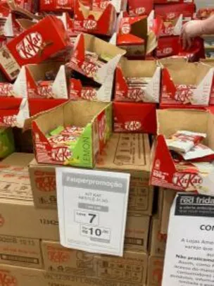 7 Kitkats por R$10 nas Lojas Americanas - Loja Física