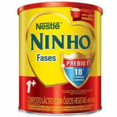 Composto Lácteo Nestlé Ninho Fases 1+ 800g | R$21 (na compra de 4)
