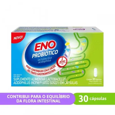 Suplemento Alimentar para Saúde Gastrointestinal Eno Probiótico 30 Cápsulas