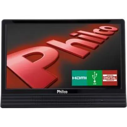 [Submarino] TV LED 14" Philco PH14E10DB HD Conversor Digital HDMI USB 60Hz por R$ 476