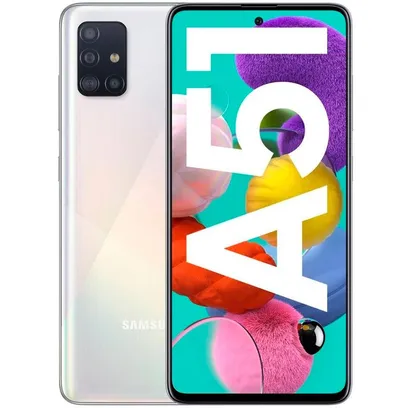 Foto do produto Smartphone Galaxy A51 Tela 6.5 128gb 4GB Ram Branco Samsung