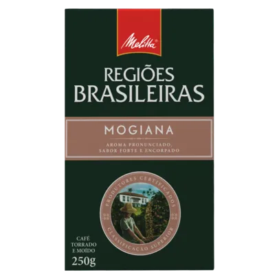 Café Torrado e Moído Mogiana MELITTA Regiões Brasileiras Caixa 250g