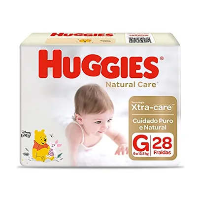 [Rec] Fralda Huggies NATURAL CARE G 28 unidades