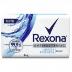 Sabonete em Barra Antibacterial Limpeza Profunda Rexona Cartucho 84g