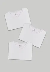 Kit Com 3 Camisetas Básicas Hering - Masculina e Feminina