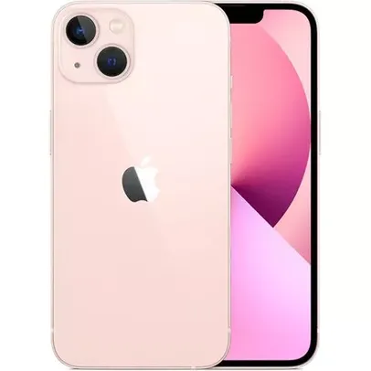 (AME R$ 4688,52) Iphone 13 Apple 128gb Ios 5g Wi-Fi Tela 6.1'' Câmera Dupla 12mp - Rosa