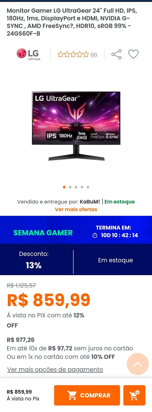 Imagem na descrição da promoção