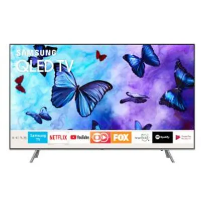 Smart TV QLed Samsung 55", 4K, Wi-fi, USB, HDMI  Q6FN por R$ 4464