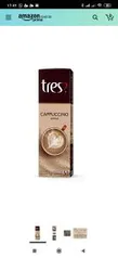 [Prime] Cápsula de Cappuccino, Avelã, 10 Unidades, Tres, 3 Corações | R$14