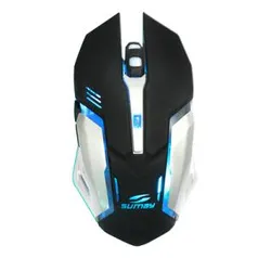 Mouse Gamer Óptico Sumay Com Fio E Design Ergonômico Sm-Mg1302 Preto