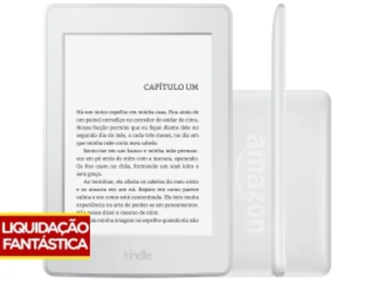 Kindle Paperwhite Amazon Tela 6" 4GB Wi-Fi - Luz Embutida Branco  por R$ 360