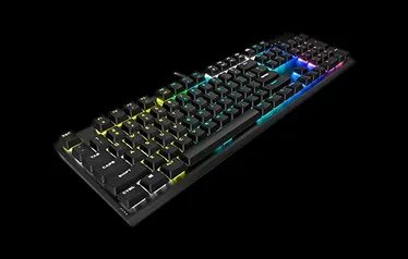 Teclado Gamer Mecânico Corsair K60 RGB PRO Low Profile, Switch Cherry MX Low Profile Speed, Black, A