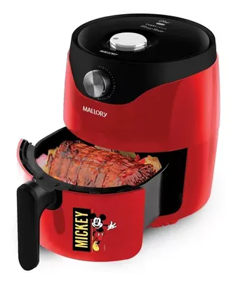  Fritadeira Sem Óleo Air Fryer Mickey Disney Funny 3l Mallory 110v