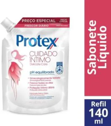 [PRIME + Recorrência] Sabonete Íntimo Líquido Protex Delicate Care 140Ml Refil | R$ 6,71