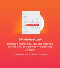 Primeira Mesa - 50% OFF em restaurantes