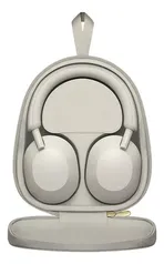 Headphone Sony WH-1000XM5 Sem Fio com Cancelamento de Ruídos Platinum Silver