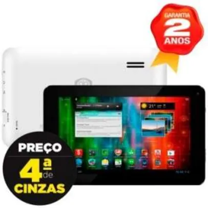 [Clube do Ricado] Tablet Prestigio Multipad 3870C, Tela 7, Processador Dual Core 1.5 GHz, 8GB, Android 4.1, Wi-fi, Câmera Frontal - Preto R$159,90