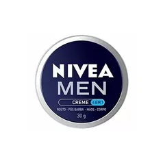 [ PRIME | SUPER R$ 8 ] NIVEA MEN Creme 4 em 1 30g - Hidratação intensa, evita ressecamento, com vitamina E, textura creme, rápida absorção