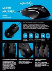 Mouse Gamer usb 2500 Dpi G300S Logitech CX 1 UN R$80