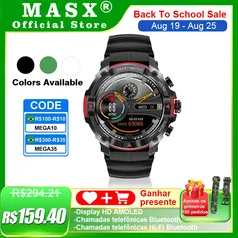 [Com Taxa/ Gpay] Smartwatch Masx Two Amoled 5atm Bt 420mAh