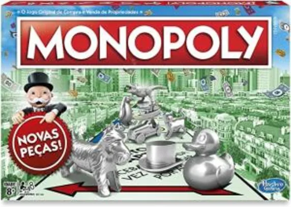 Jogo Hasbro Tabuleiro Monopoly - R$80
