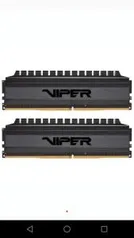 Memória Patriot Viper 4 Blackout 16GB (2x8GB), 3000MHz, DDR4 | R$480